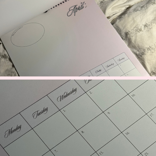2025 Vision Board Calendar