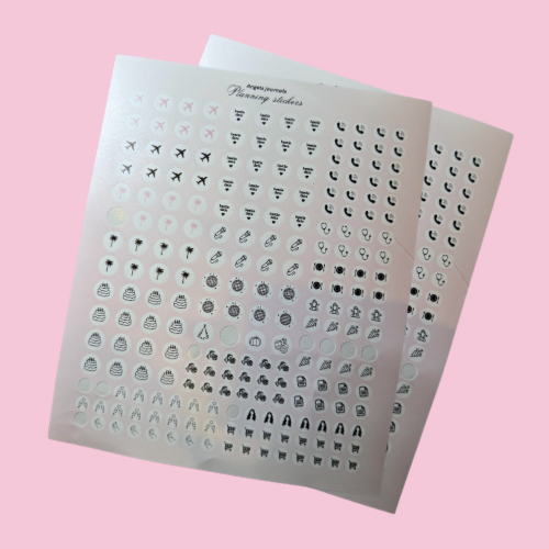 Stickers for organization and planning
