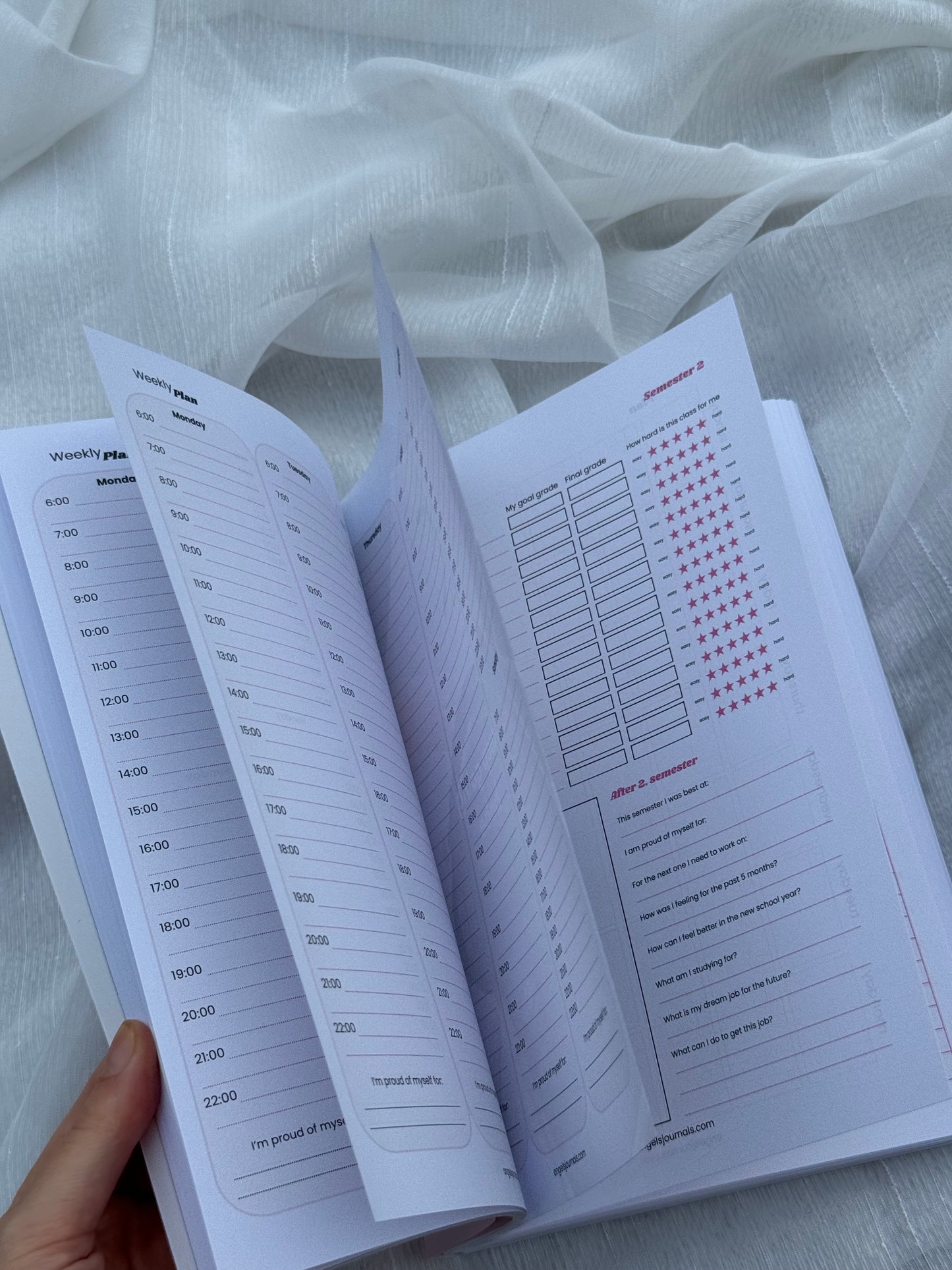 BABY PINK SMARTIE SET (school planner set and 3 notebooks set)