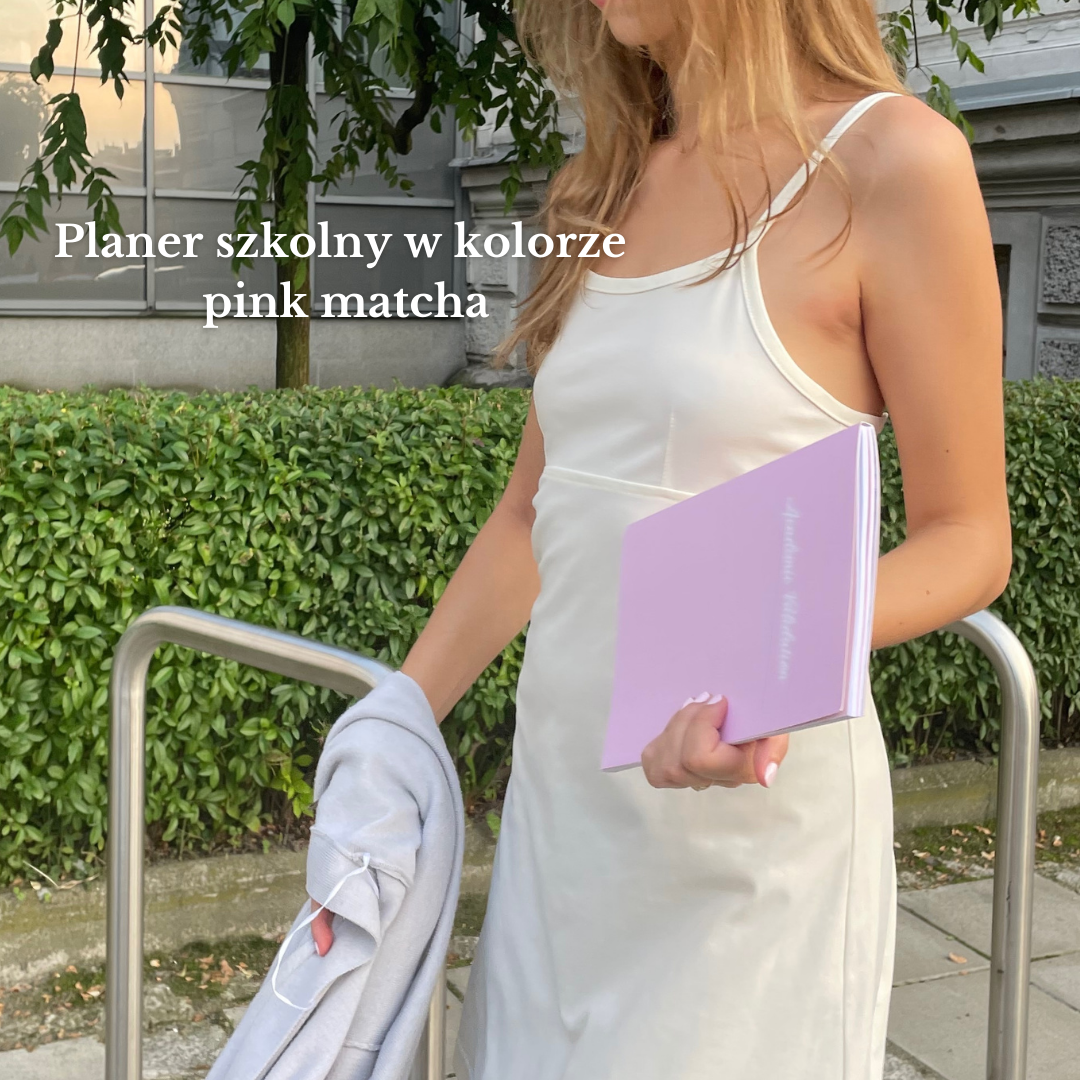 Planer szkolny Pink matcha