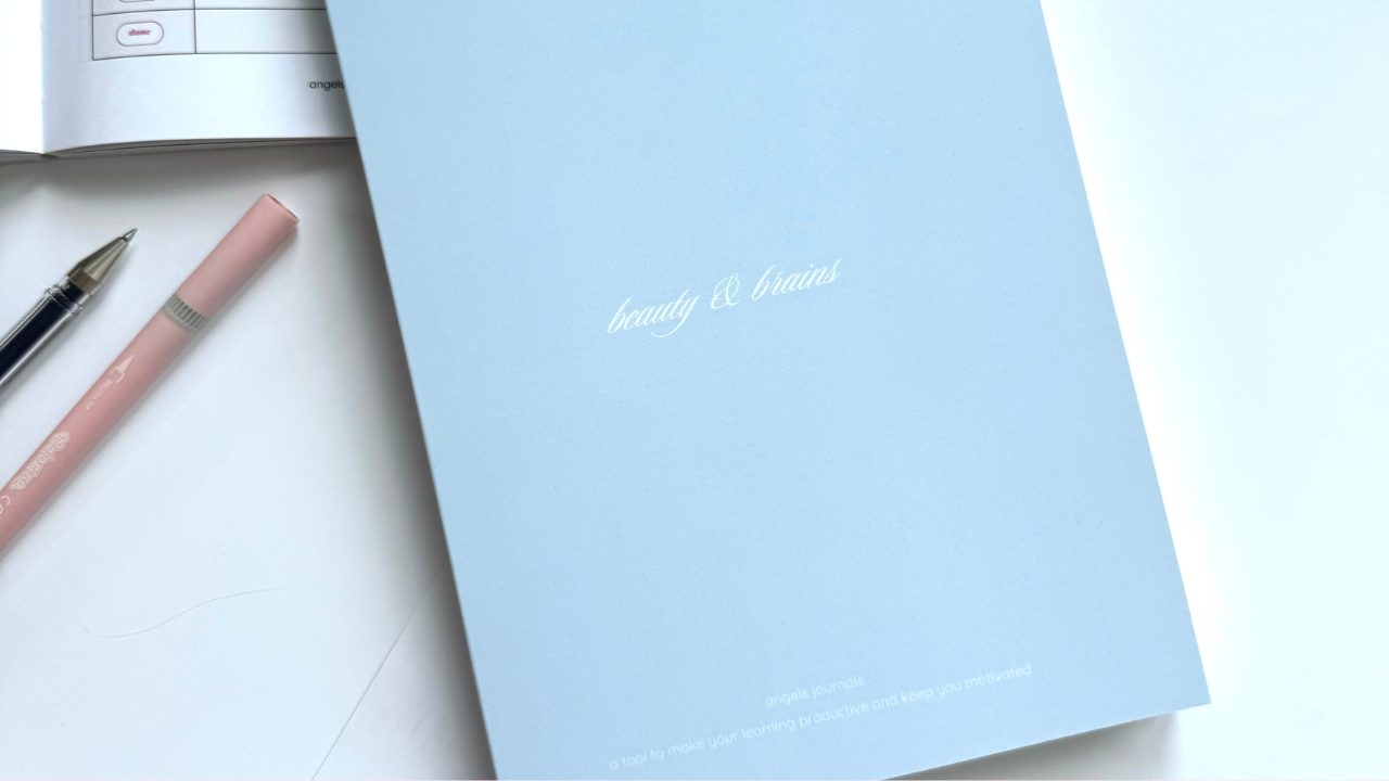 Baby blue study planner