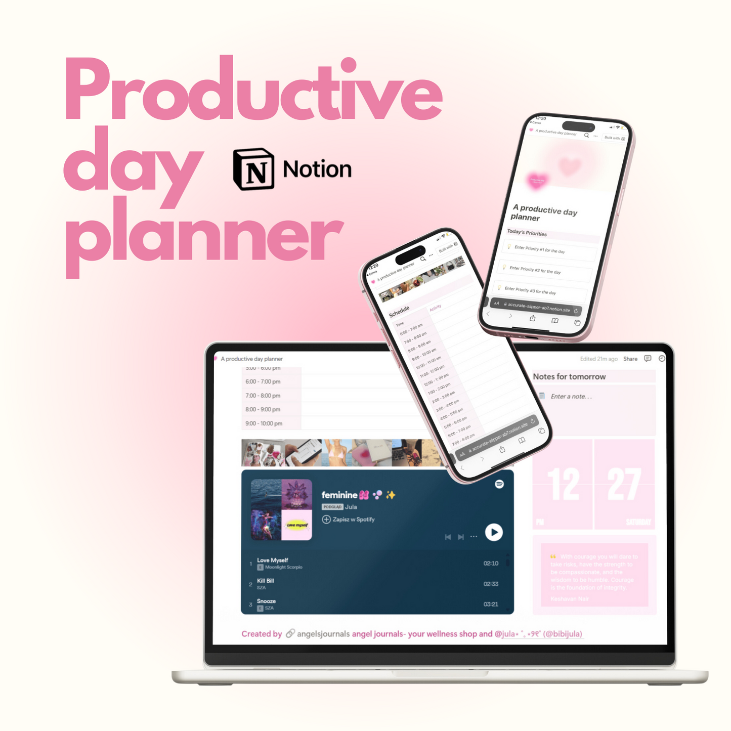 My productive day planner (digital)